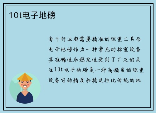 10t电子地磅